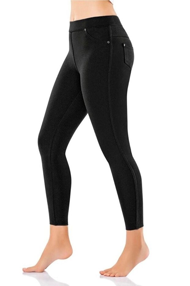 Çelik Örme Cepli Mevsimlik Panyolon Tayt-147 - 1