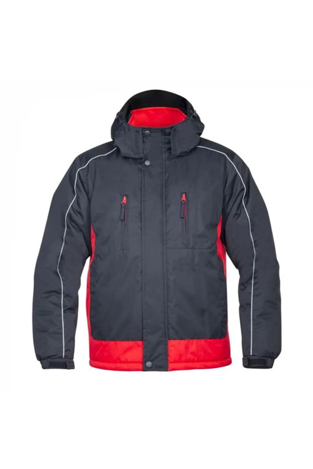Black-red winter Hooded jacket, 100% polyester, ARPAD
