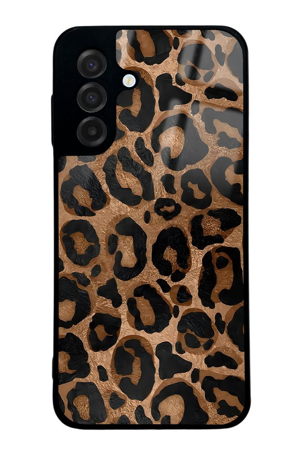 Samsung A17 Leopard Design Glossy Phone Case