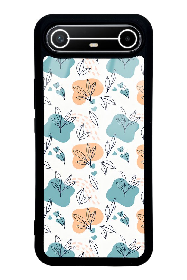 Tecno Spark Slim Glossy Phone Case with Tiny Leaves Design