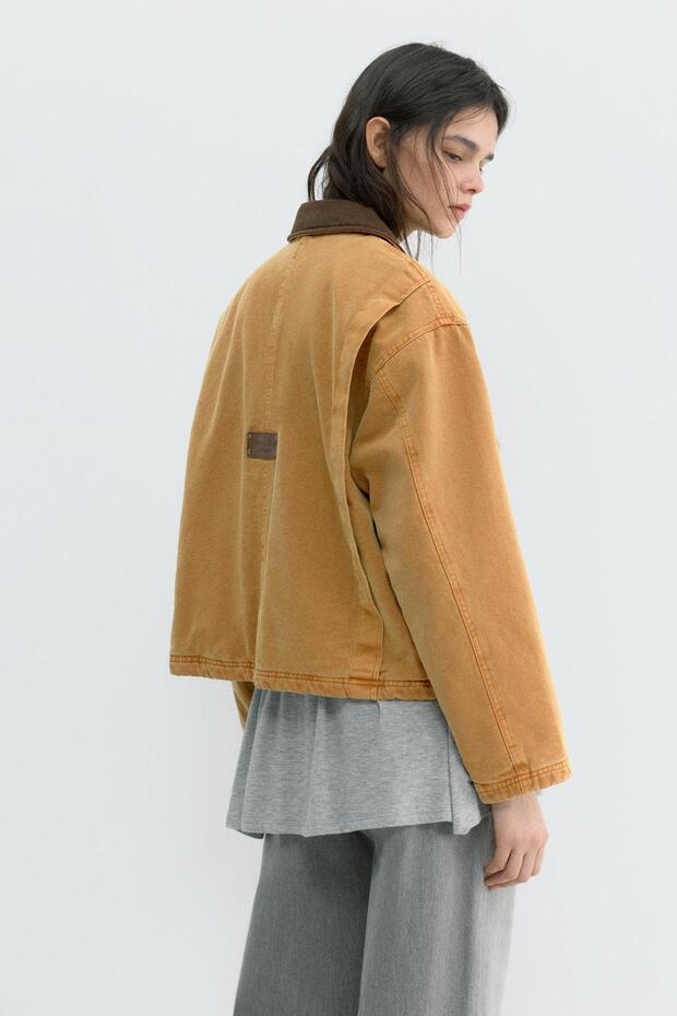 Kombine yakalı ceket - 4