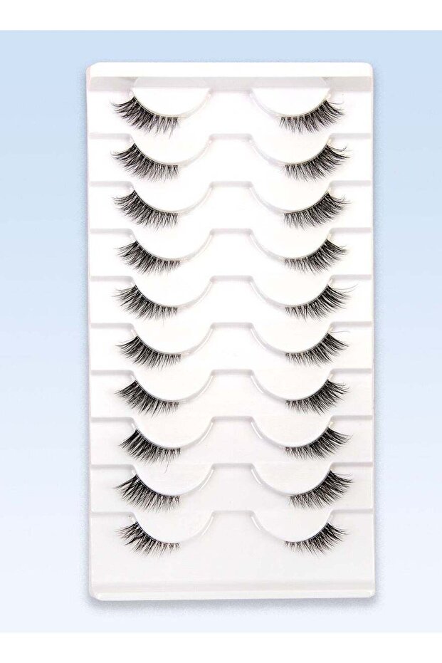 Generic Cat Eye Lashes, Natural Half Lashes, False Eyelashes Set, Cat Eye 3D Artificial Lashes, Fluf