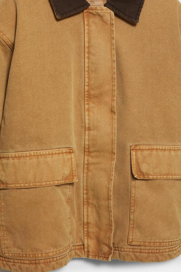 Kombine yakalı ceket - 6