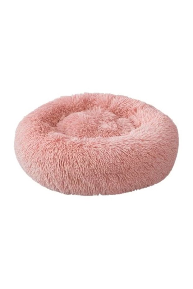 Pet Fluffy Donut Cushion -Assorted Color[Size - L, Dimension - 60 x 20cm]