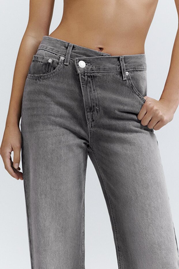 Çapraz bel straight fit jean - 5