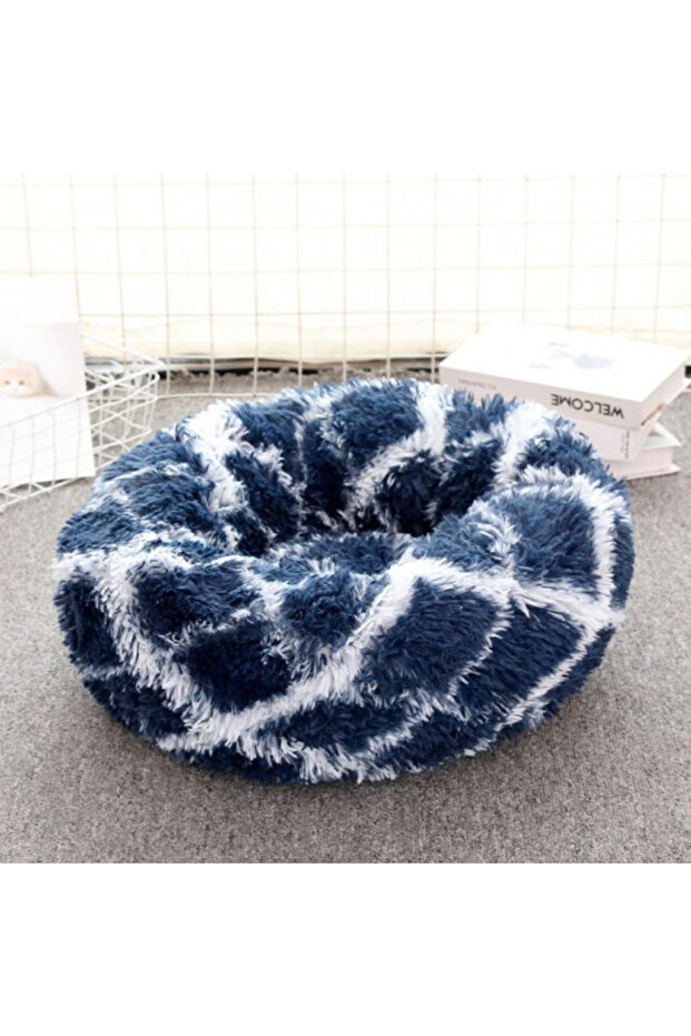 Pet Fluffy Donut Cushion - Pattern[Size - Xl, Dimension - 70 X 20Cm] - 2020111401662