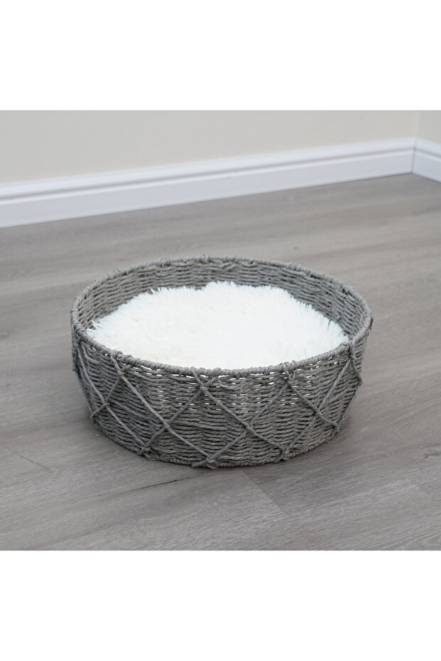 Cat Bed Basket 40x40x15h cm
