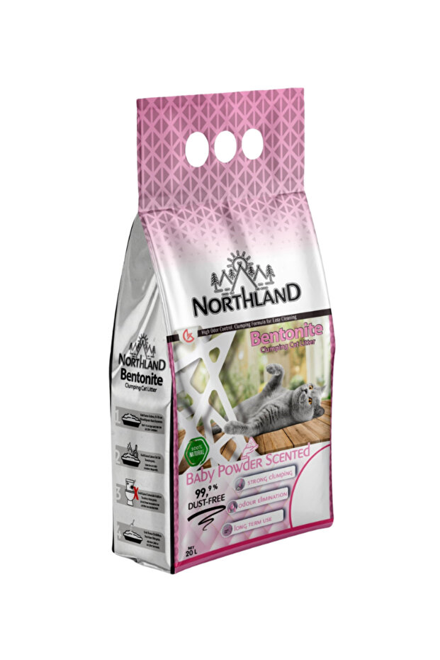 Bentonite Clumping Cat Litter - Baby Powder [Volume - 20L]