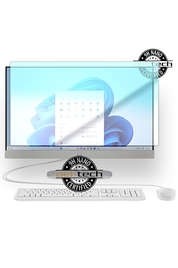 واقي شاشة نانو متوافق مع HP U5-225U /Lenovo AIO PC مقاس 23.8 بوصة يدوم 9 ساعات