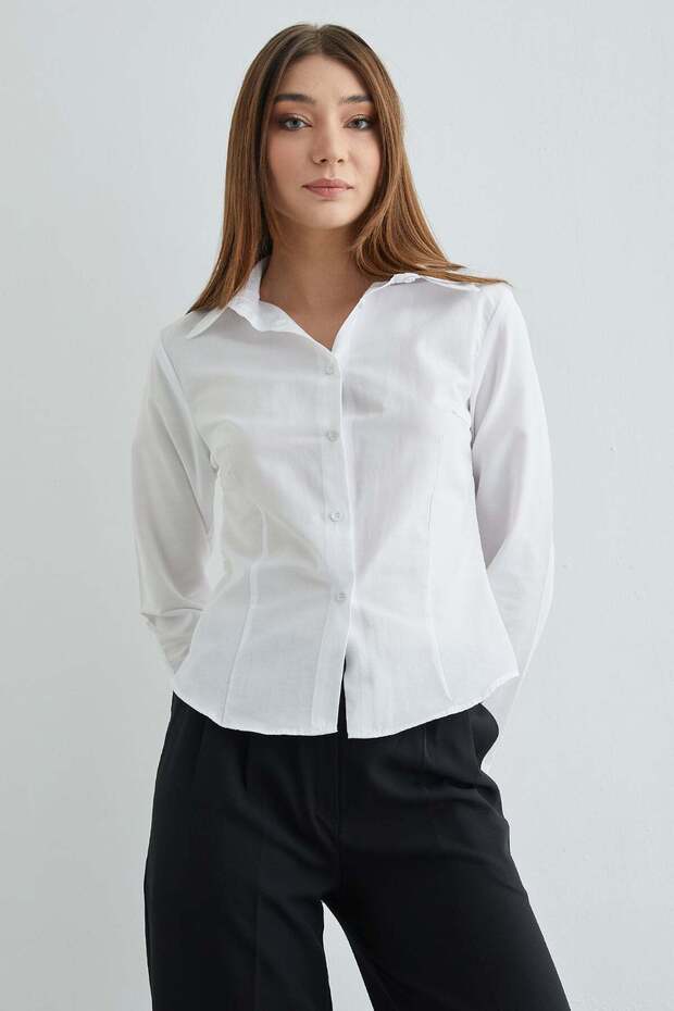 Basic Pensli Slim Fit Gömlek - 7