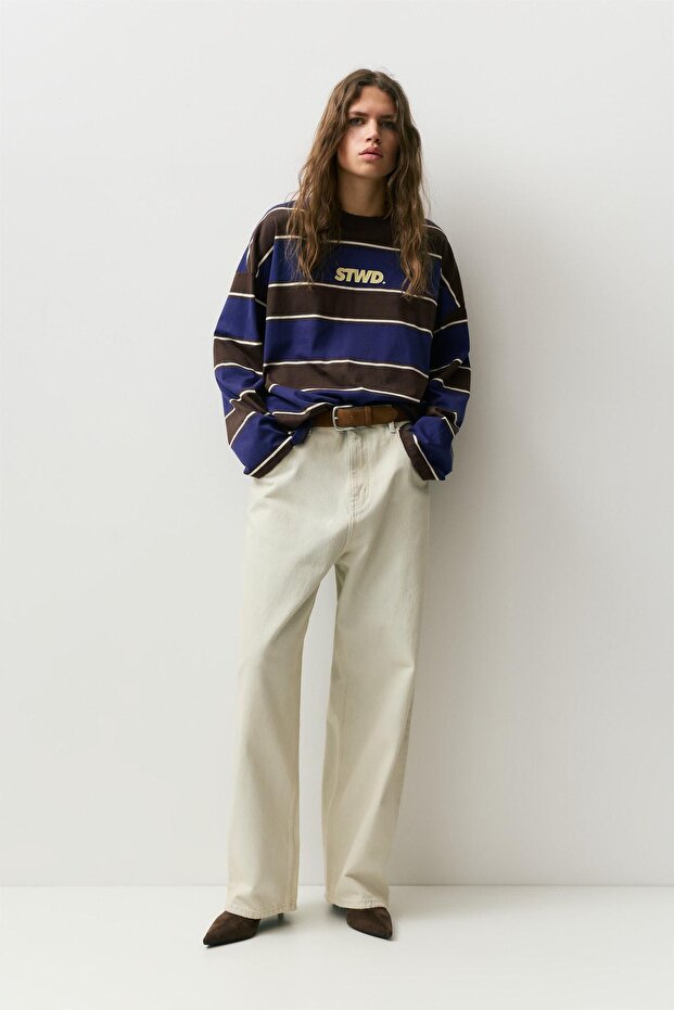 STWD çizgili t-shirt - 3