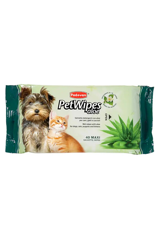 Pet Wipes Aloe (40 Pcs)