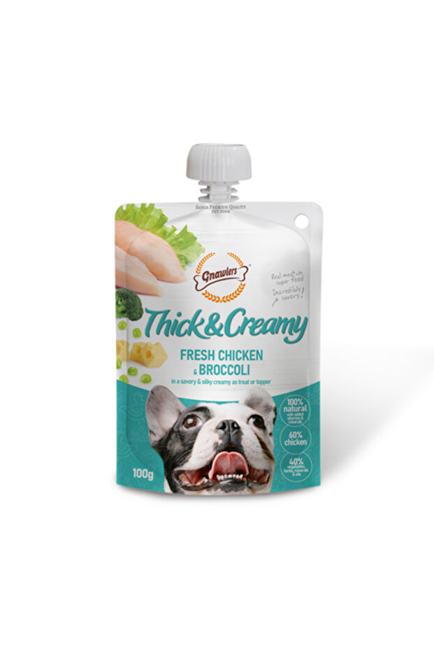 Thick & Creamy Dog Treat 100g -Chicken & Broccoli