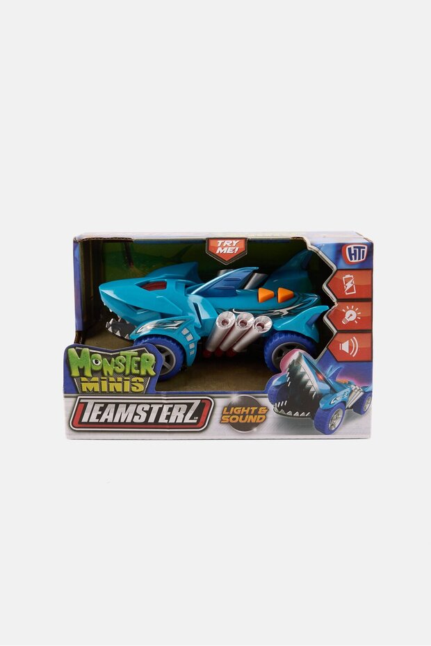 Monster Minis Shark Car With Light and Sound, Blue