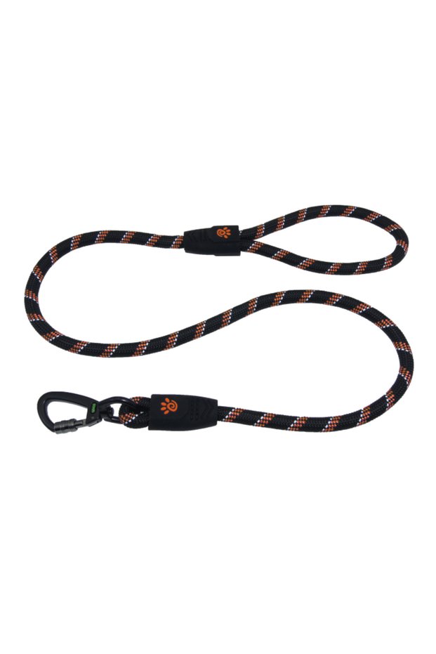 5ft Reflective Rope Leash With Click & Lock Snap (DCROPE5060)[Color - Orange, Size - S]