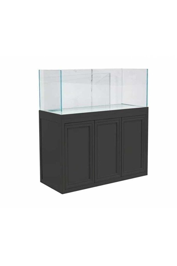Crystal Clear Aquarium with Cabinet-Black[Dimension - 1000x500x450mm]