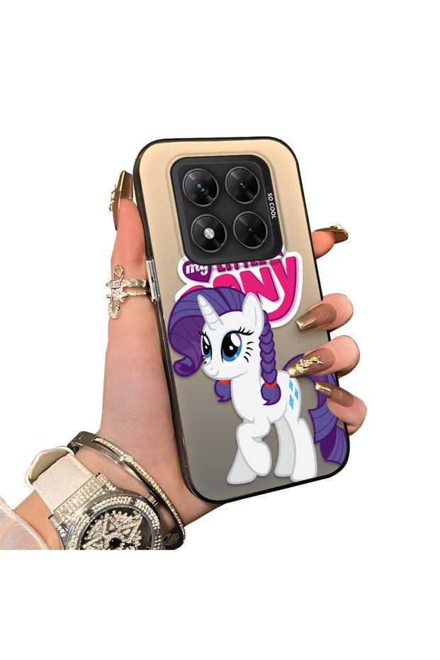 Poco X7 5g Compatible Hard Acrylic Back Silicone Edge Lens Protection Case My Little Pony