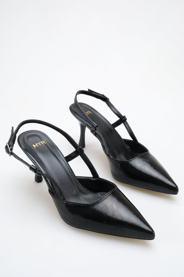 Women's Heeled Shoes Black Yanki