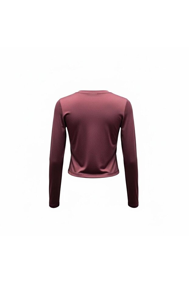 bordo bluz crop - 3