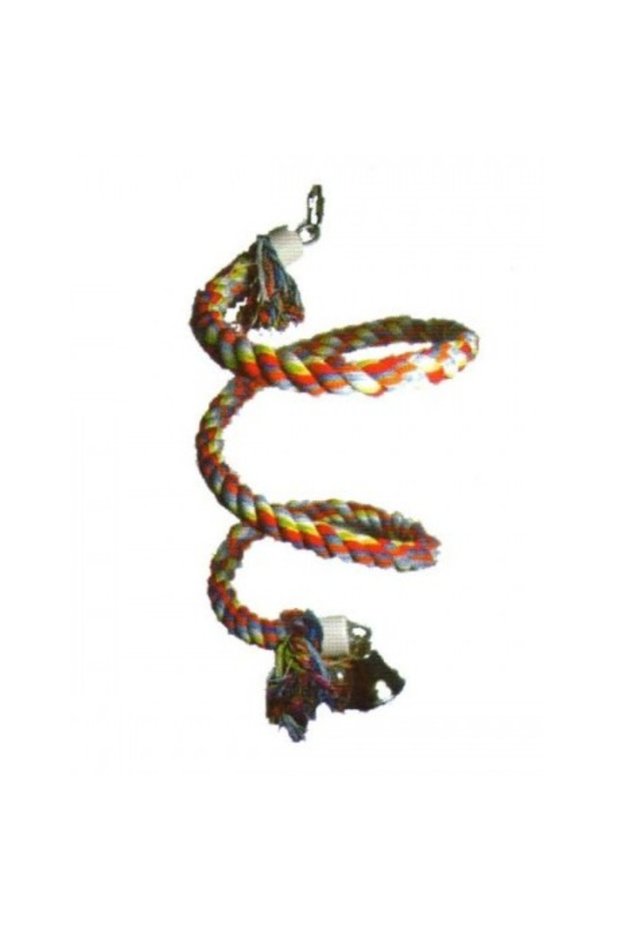 Spring Type Toy For Large Birds With Bell