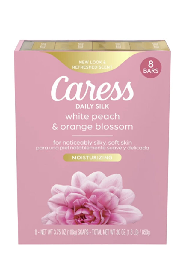 Daily Silk White Peach & Orange Blossom 8 Pieces of Soap 850 Gr