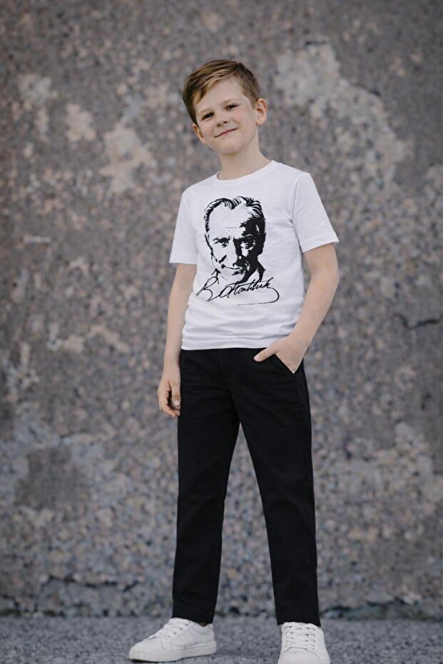 Boys' Special Day April 23 October 29 Short Sleeve Top and Bottom Set