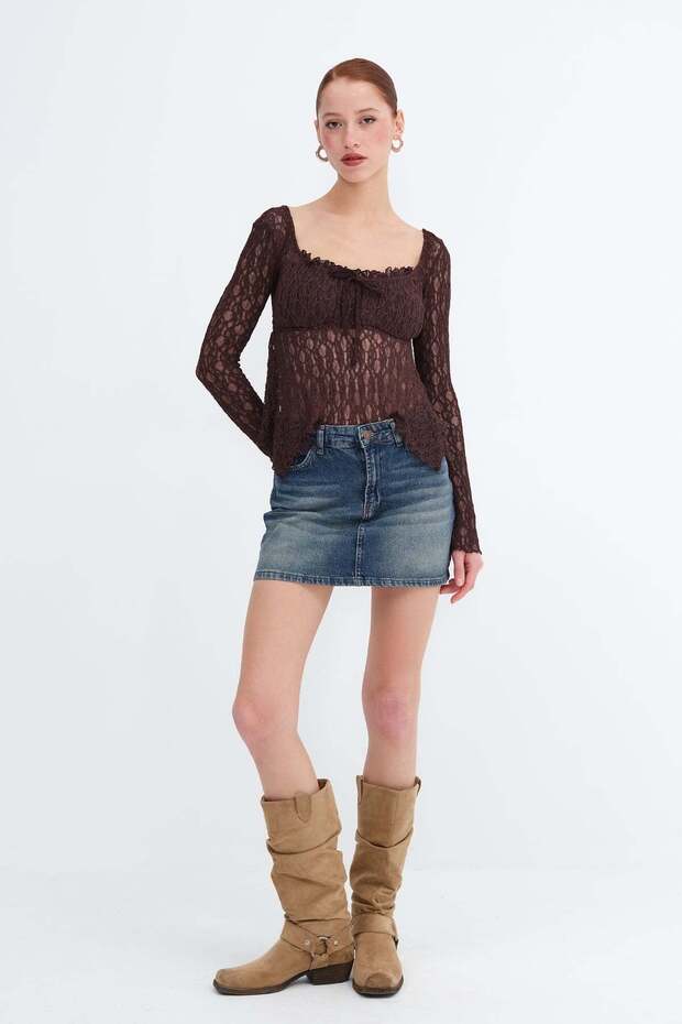 Mini Denim Etek E1045 - 1