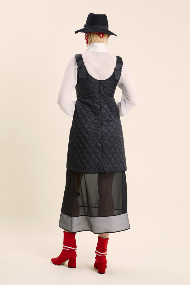 Kapitoneli Tunikli Elbise - 2