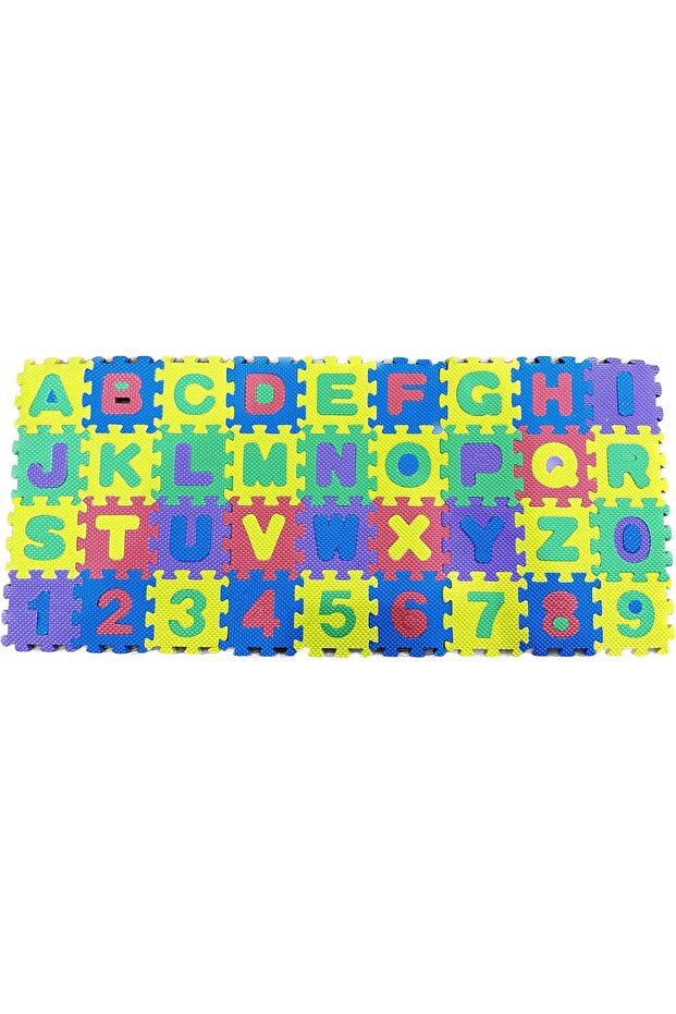 36 PCs Foam Puzzle Mats Alphanumeric (ABC, 123) Toys For Baby Toddler under age 3