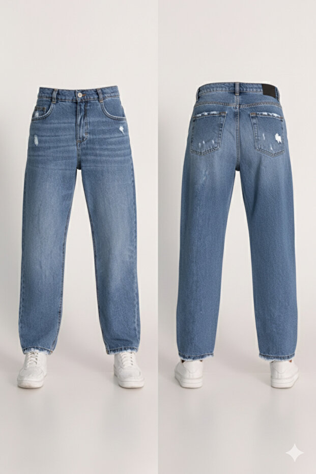 Girl's Mom Jean Pants