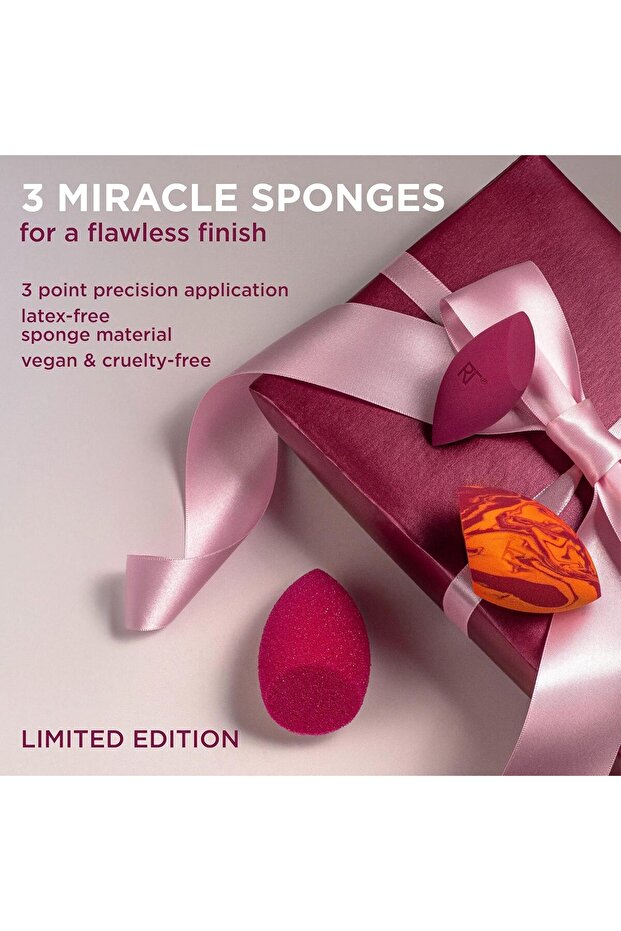 مجموعة إسفنجات المكياج سوبر ستارز المكونة من 3 قطع - 2