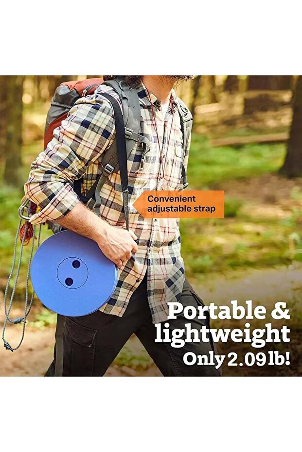 Portable Telescopic folding Camping Stool. Adjustable Height Lightweight - 4