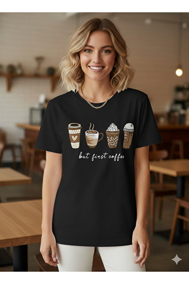 Patterned Oversized Summer T-Shirt - 1