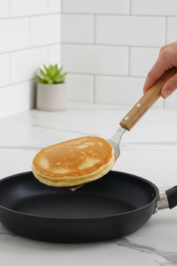 Bambu saplı Çelik spatula - 3