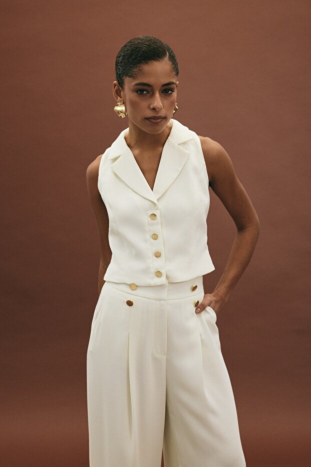 Eva Yelek - Ekru - 4