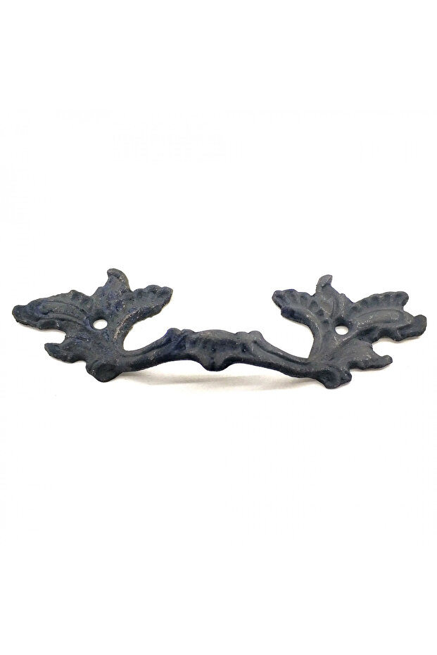 Antique Style Decorative Brass Flower Door Handle - 40X125 Mm, Oxide
