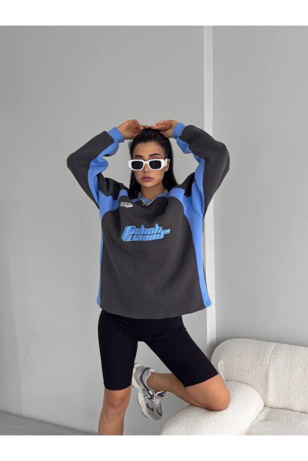 OVERSİZE NAKIŞ SWEATSHİRT - 3