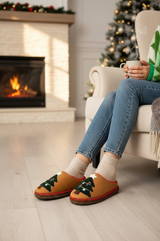 نعال شتوية بنمط خشبي - 5