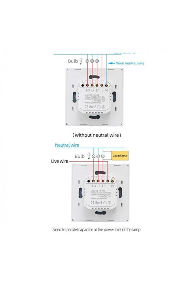 Smart Touch Switch 2 Channels - 2