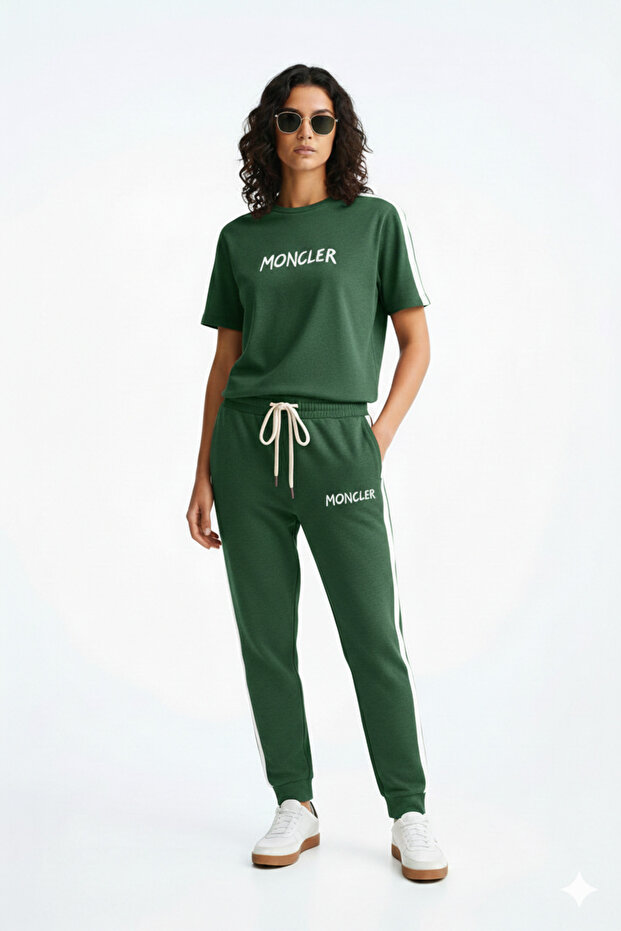 Ladis Signature Moncler Co-ord Set – Short Sleeve & Joggers
