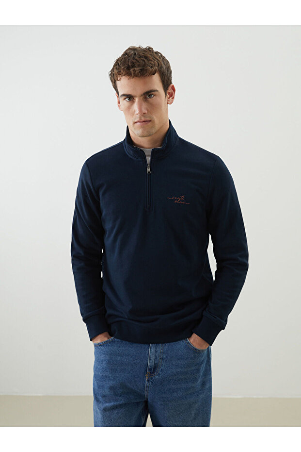 Southblue Men's Stand Collar Long Sleeve Sweatshirt