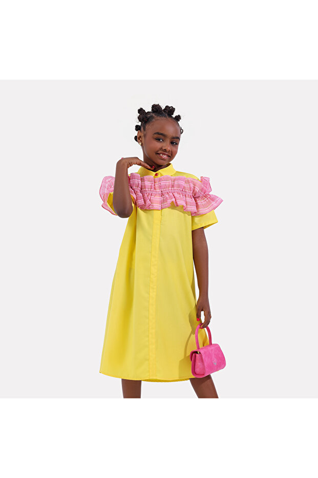 فستان كرمشة الفوشيا - 2