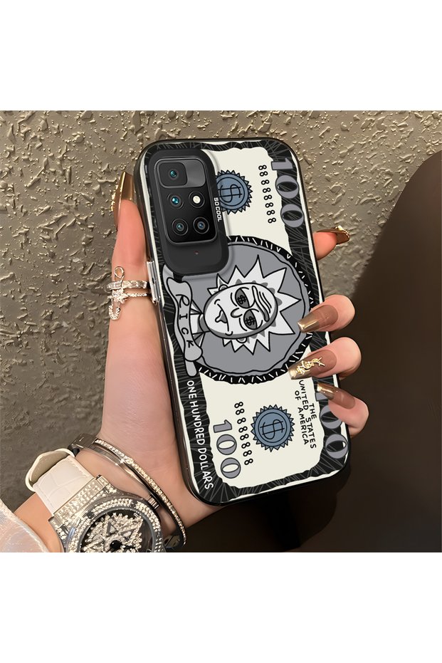 For Redmi 10 2022 Compatible Hard Acrylic Back Silicone Edge Lens Protection Case Funny Pattern