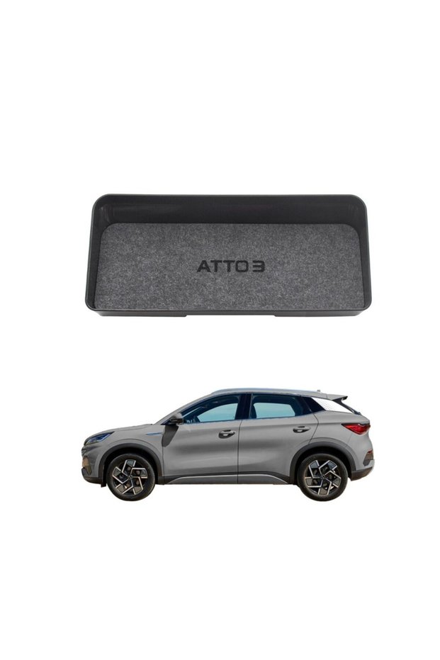 Atto 3 Mid-Screen Back Organizer - Non-Slip Surface Coated - Black