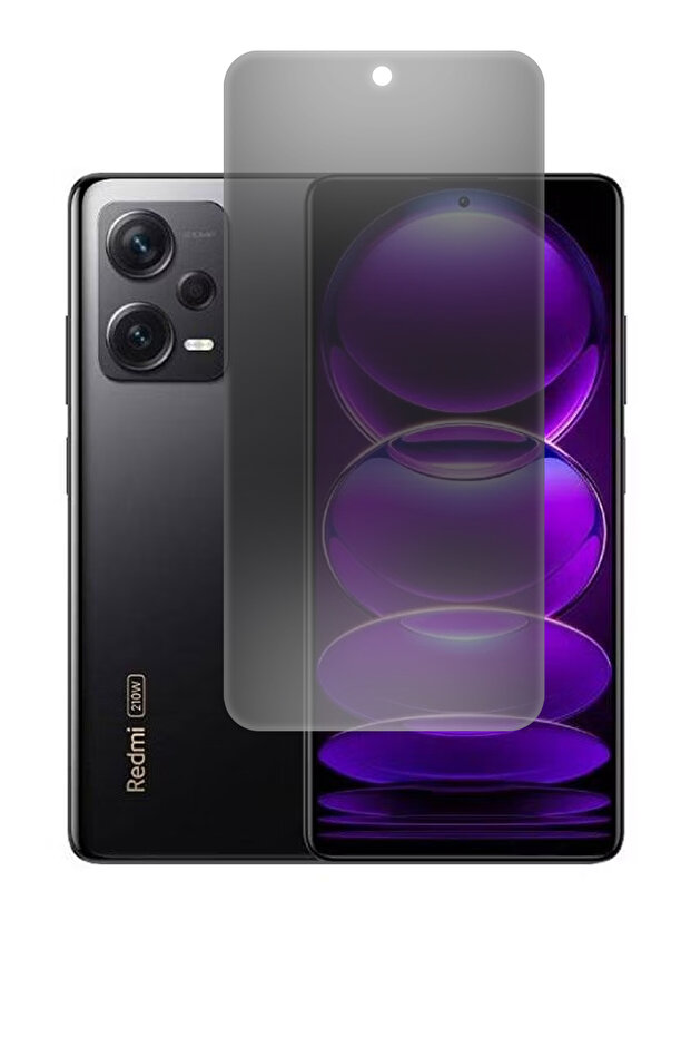 واقي شاشة Redmi Note 12 5G غير لامع للخصوصية، نانو، مرن، غير قابل للكسر