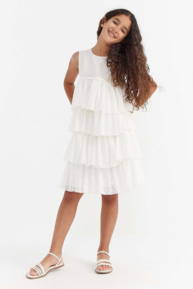 Girl's Zero Sleeve Layered Dress