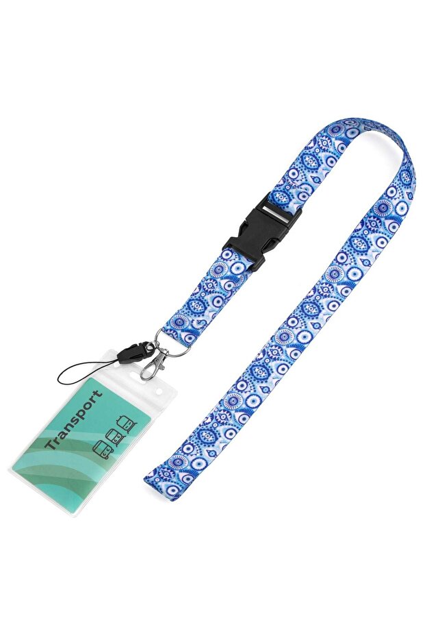 Eye Pattern Lanyard ID Badge - 1