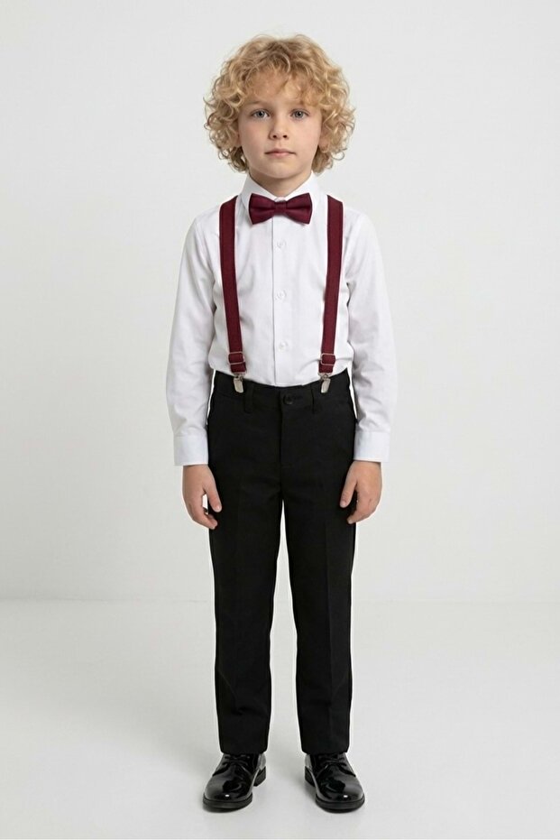 23 April Children's Day Boys' Combination Suit Bordo