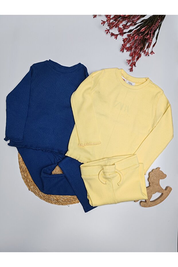 Yellow Girls' Top and Bottom Set – 2/3 Years Old