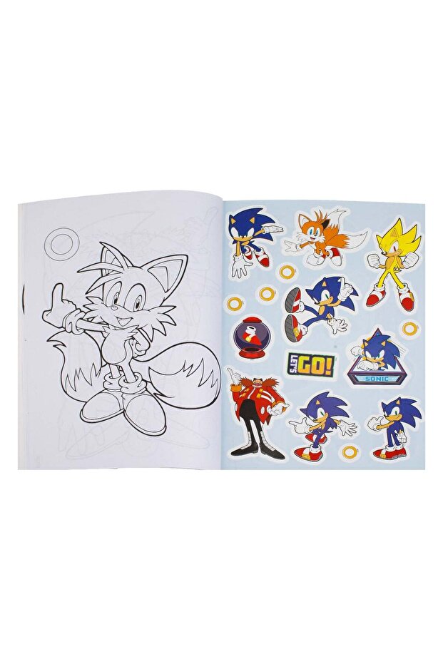 A4 Coloring Book with Sonic Pattern 30 Sheets - 2